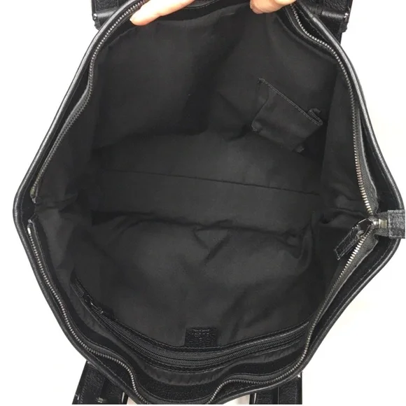 Authentic Gucci black monogram canvas tote bag - Picture 9 of 16